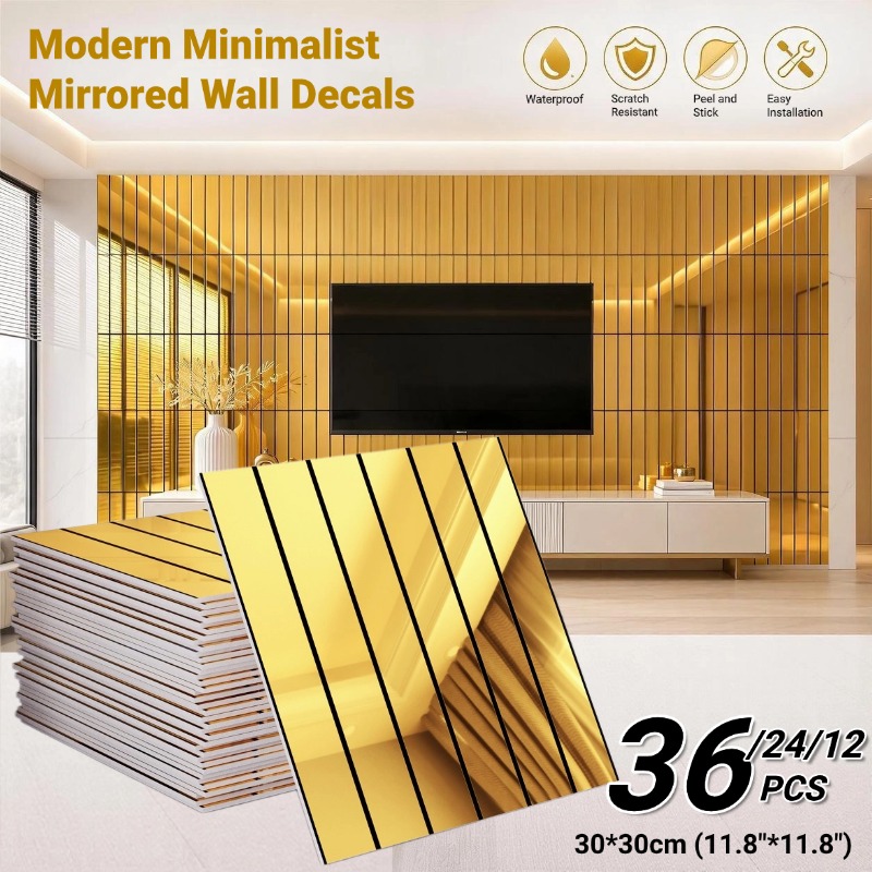 Home Cinema Wallpaper - Spiegelwand sticker, peel-and-stick wandpanelen, waterdicht, imitatie