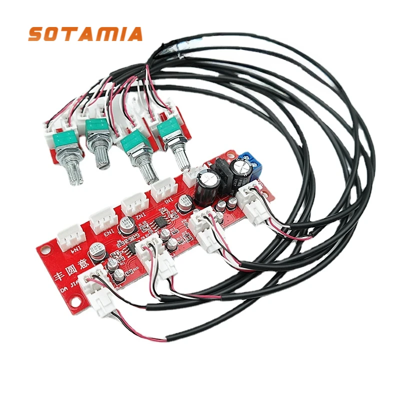 Home Cinema Ampli - Sotamia Ne5532 4 Weg Input Mixer