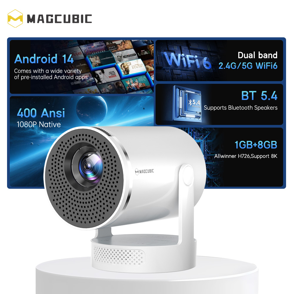 Magcubic Android 14 Native 108 - Home Cinema Night recensie en prijs