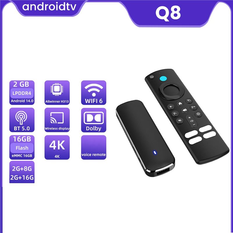 Best-Q8 TV Stick Android 14.0  - 4K Media Player recensie en prijs