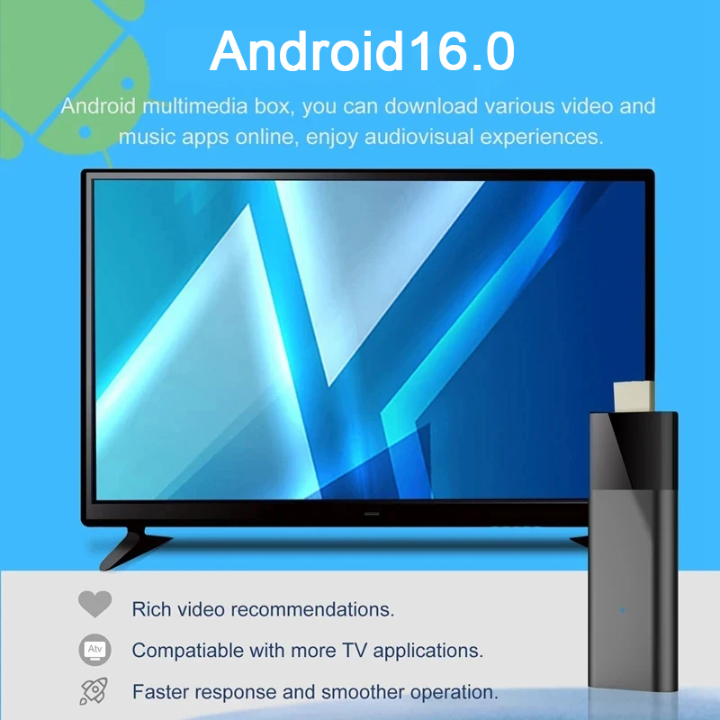 4K Android 16 TV Stick Smart T - 4K Media Player recensie en prijs
