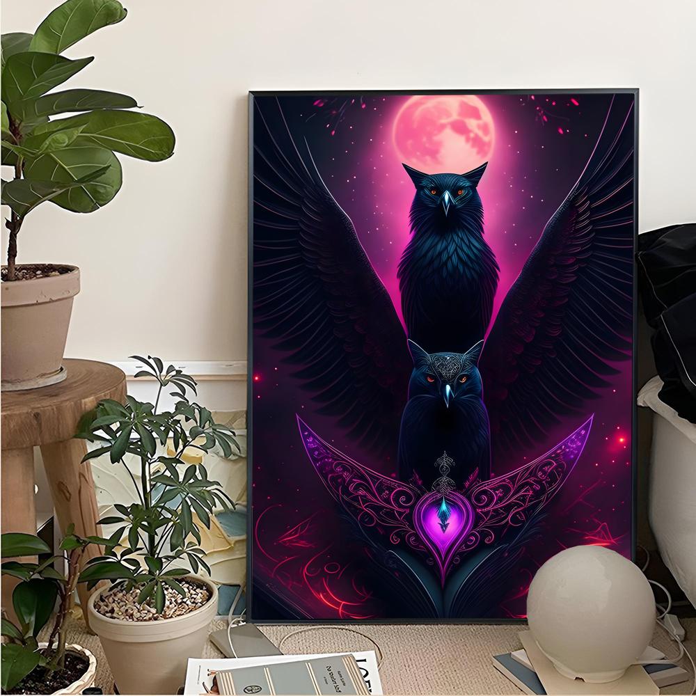 Zwarte Raaf En Magische Uil Sc - Home Cinema Wallpaper recensie en prijs