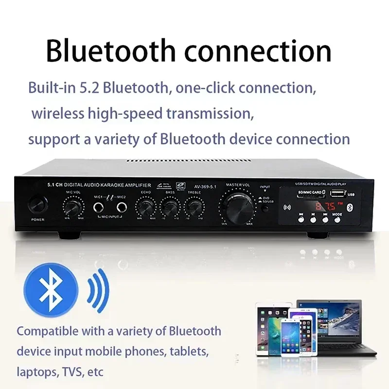 AV-369BT Bluetooth 5.1 Geluid  - Home Cinema Ampli recensie en prijs