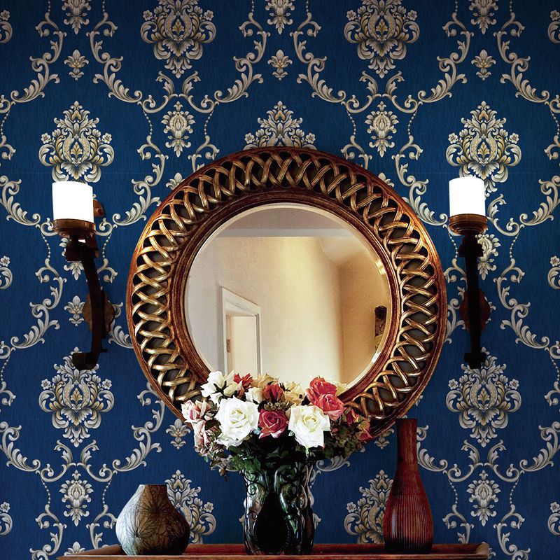 3D reliëfbehang luxe donkerbla - Home Cinema Wallpaper recensie en prijs