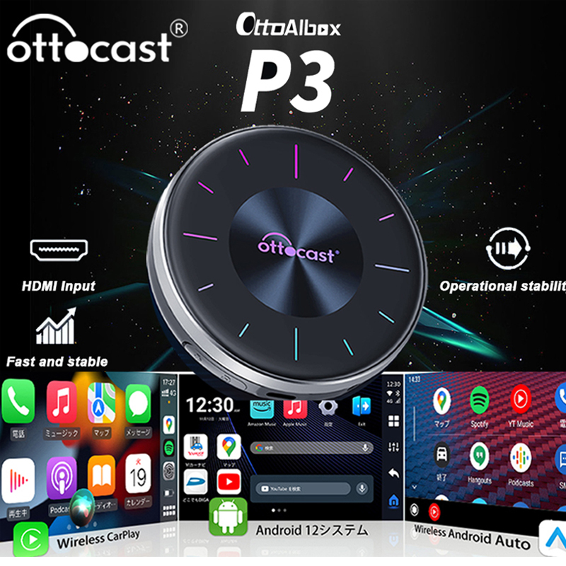 OTTOCAST P3 CarPlay AI Box Dra - Home Cinema Youtube recensie en prijs